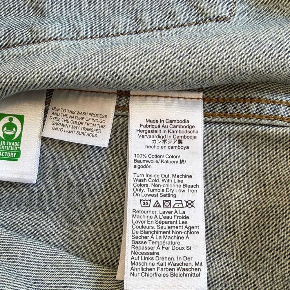 J. Crew Pleated Denim Lady Jacket.sz M gently used - Picture 13 of 13